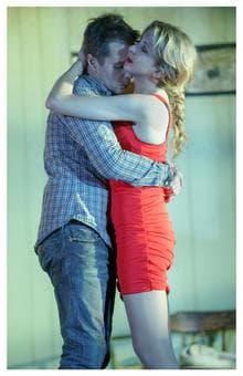 Sam Rockwell with Nina Arianda in 'Fool for Love'
