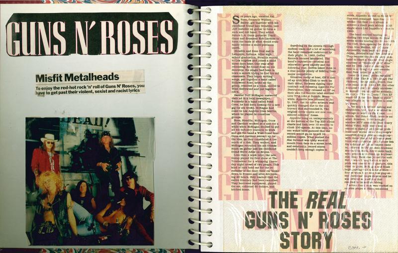 Guns N' Roses x scrapbooking