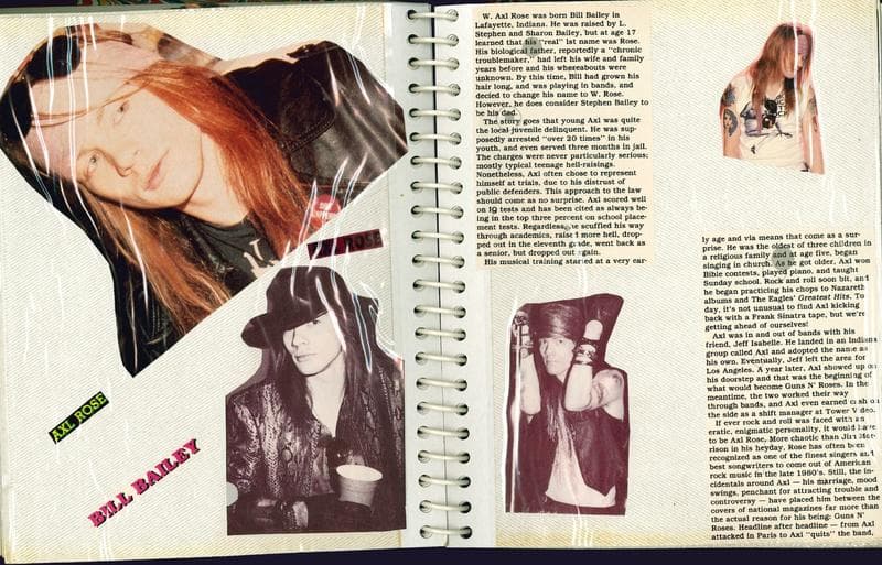 Guns N' Roses x scrapbooking