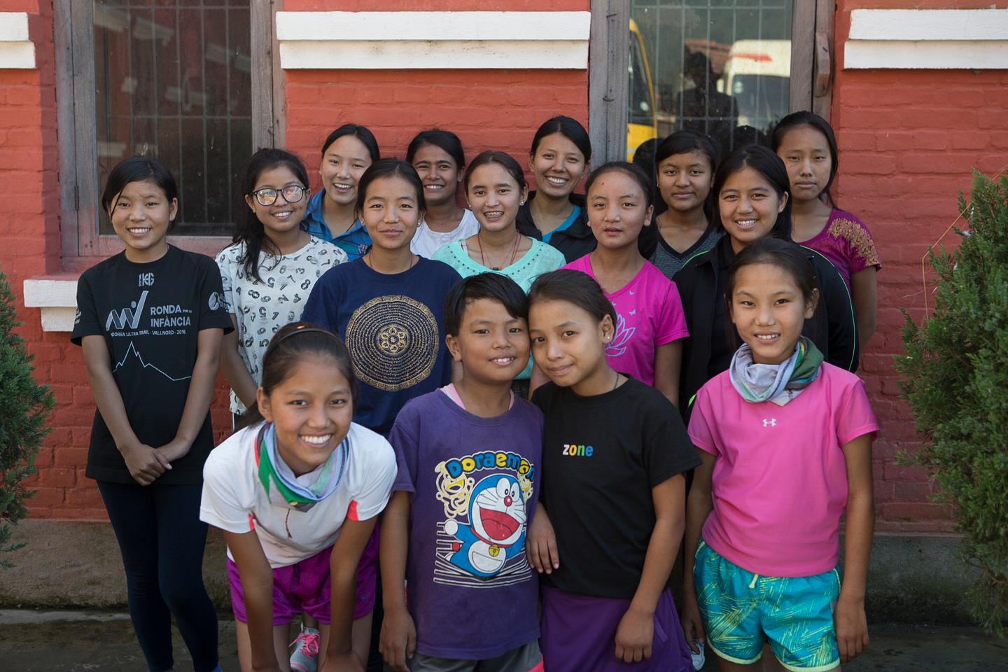 Girls in the Himalayan Children’s Foundation running club in Kathmandu, Nepal say they’re inspired by Mira Rai’s success in sports.
