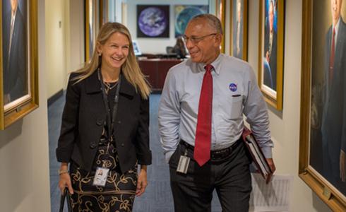 Dava Newman and Charles Bolden