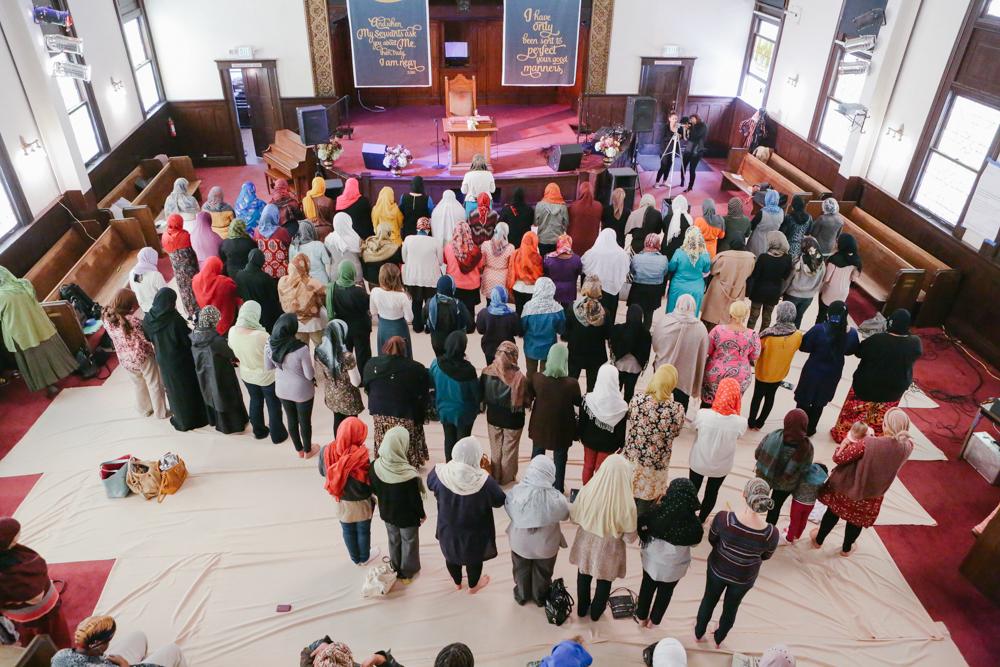 Congregants at the Women's Mosque of America