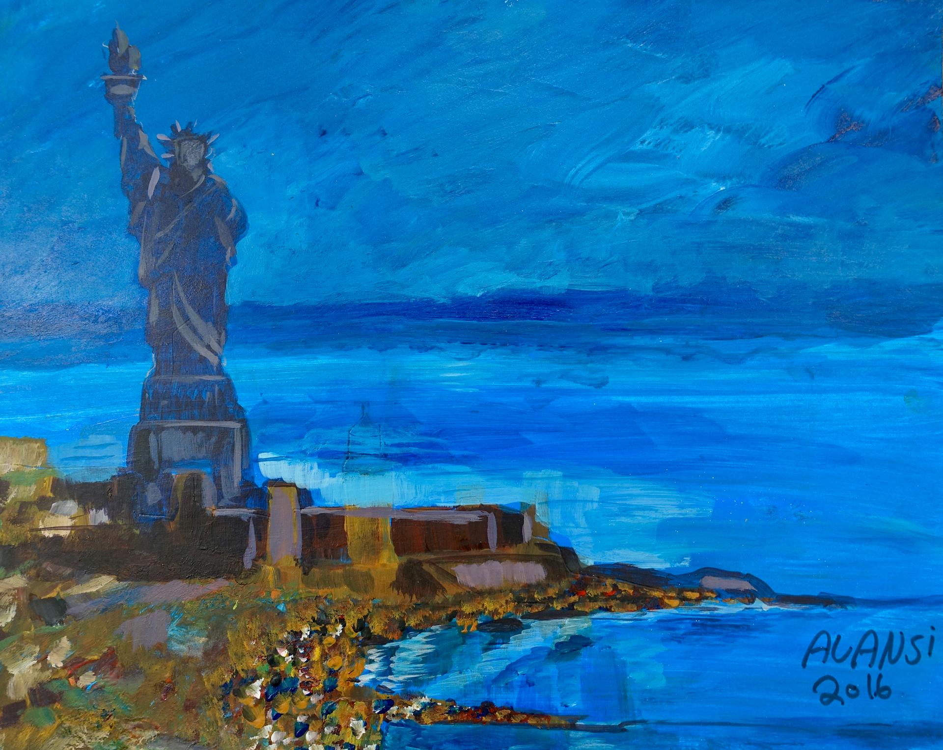 Untitled (Statue of Liberty) by Muhammad Ansi.