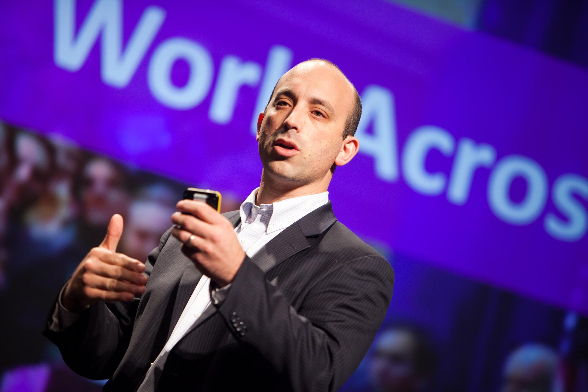 Jonathan Greenblatt discusses successful cross-sector models for social progress at PopTech conference in Camden Maine.