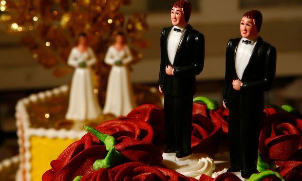 Same-sex wedding cake toppers