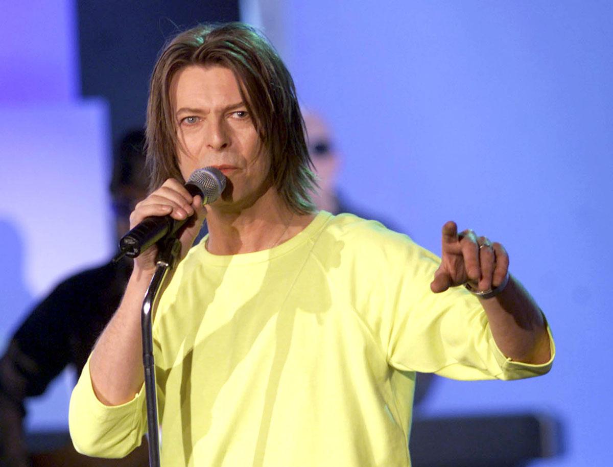 David Bowie performs on the German TV game show 