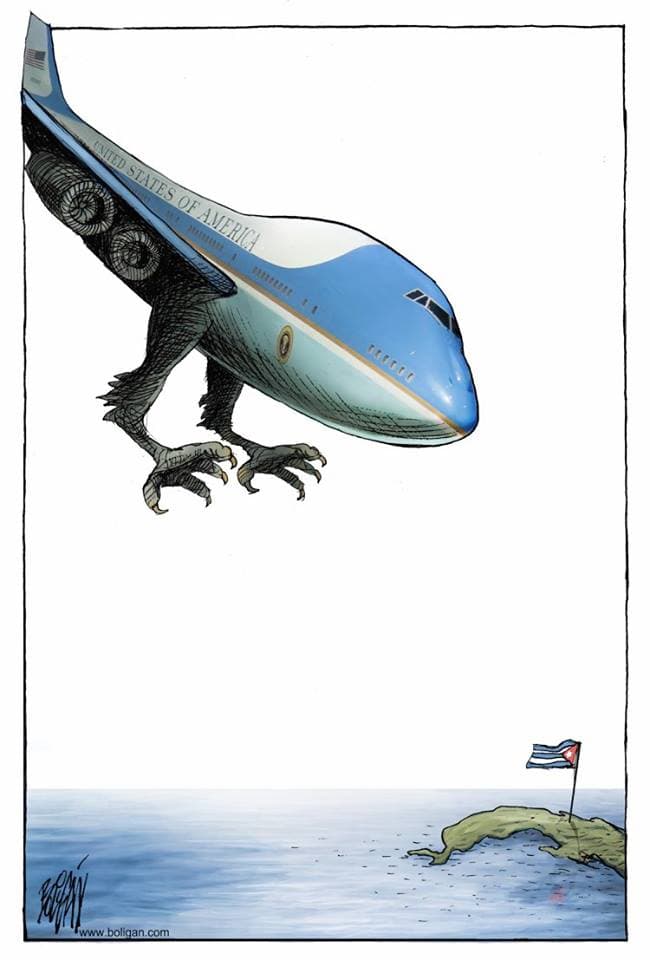 Angel Boligan cartoon