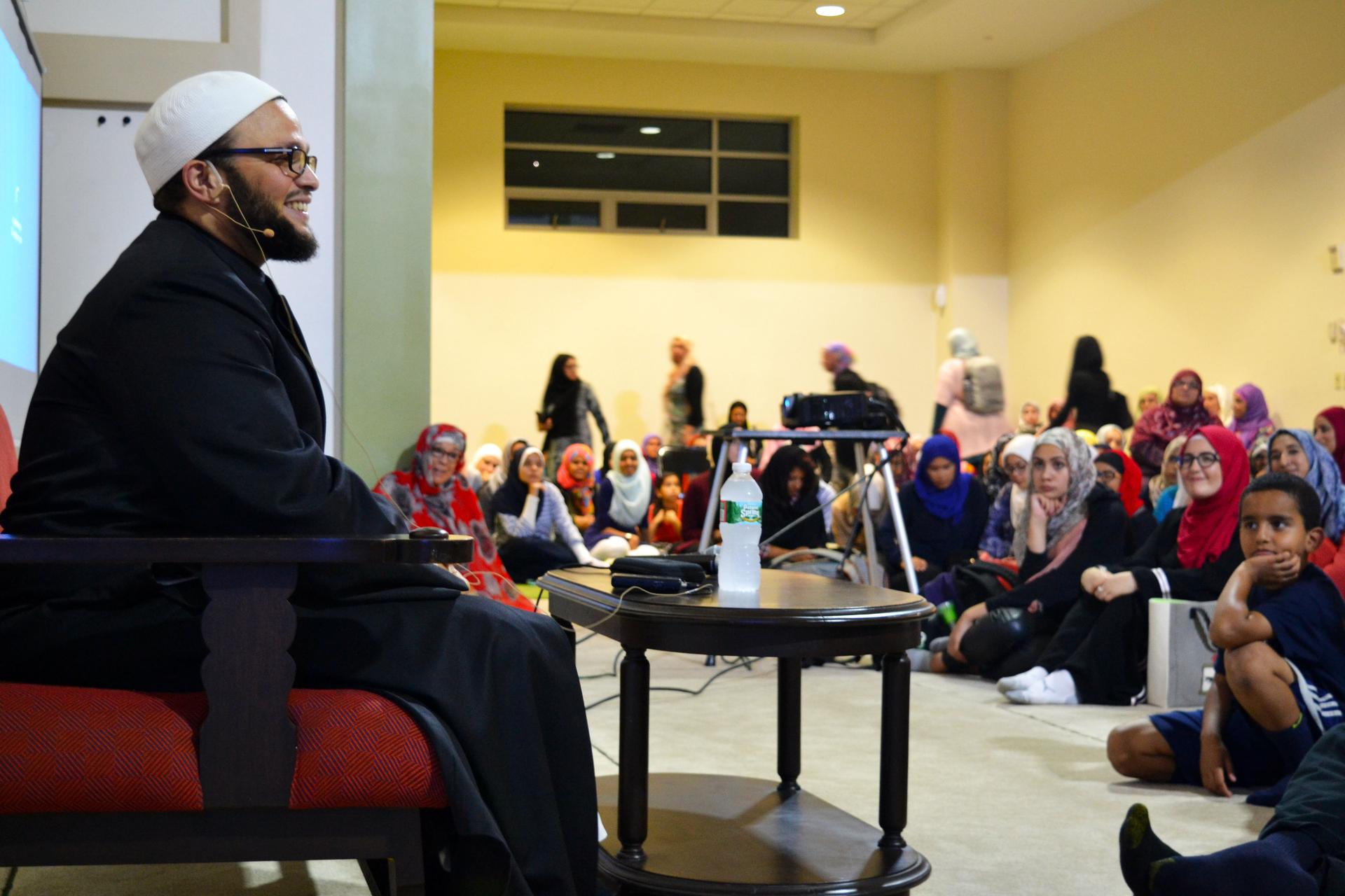 Shaykh Yasir Fahmy at the Islamic Center of Boston Culture Center.