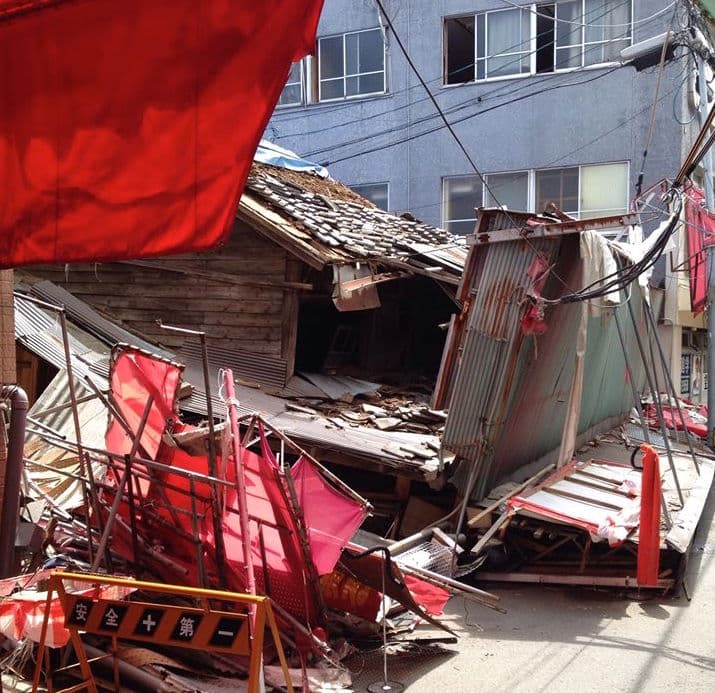 Destroyed house Kumamoto