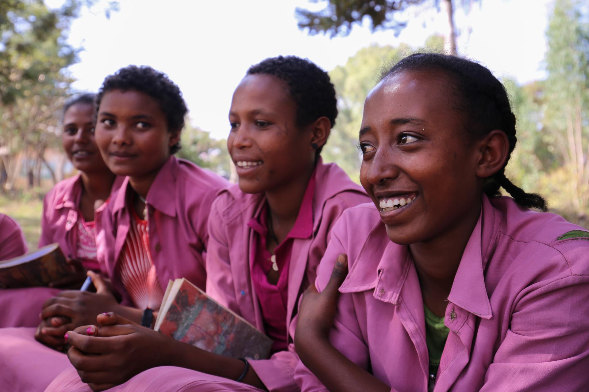 Girls Club at the Merawi Primary School in Ethiopia