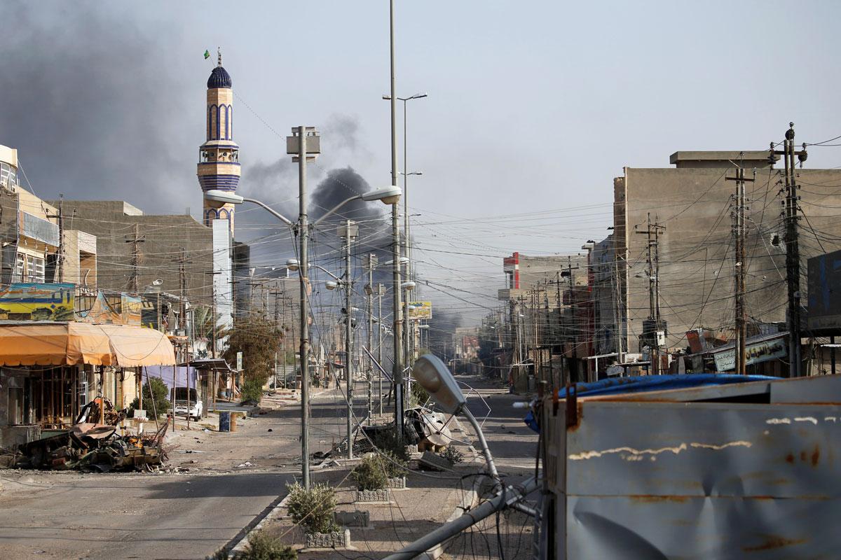 A view of streets in Fallujah.