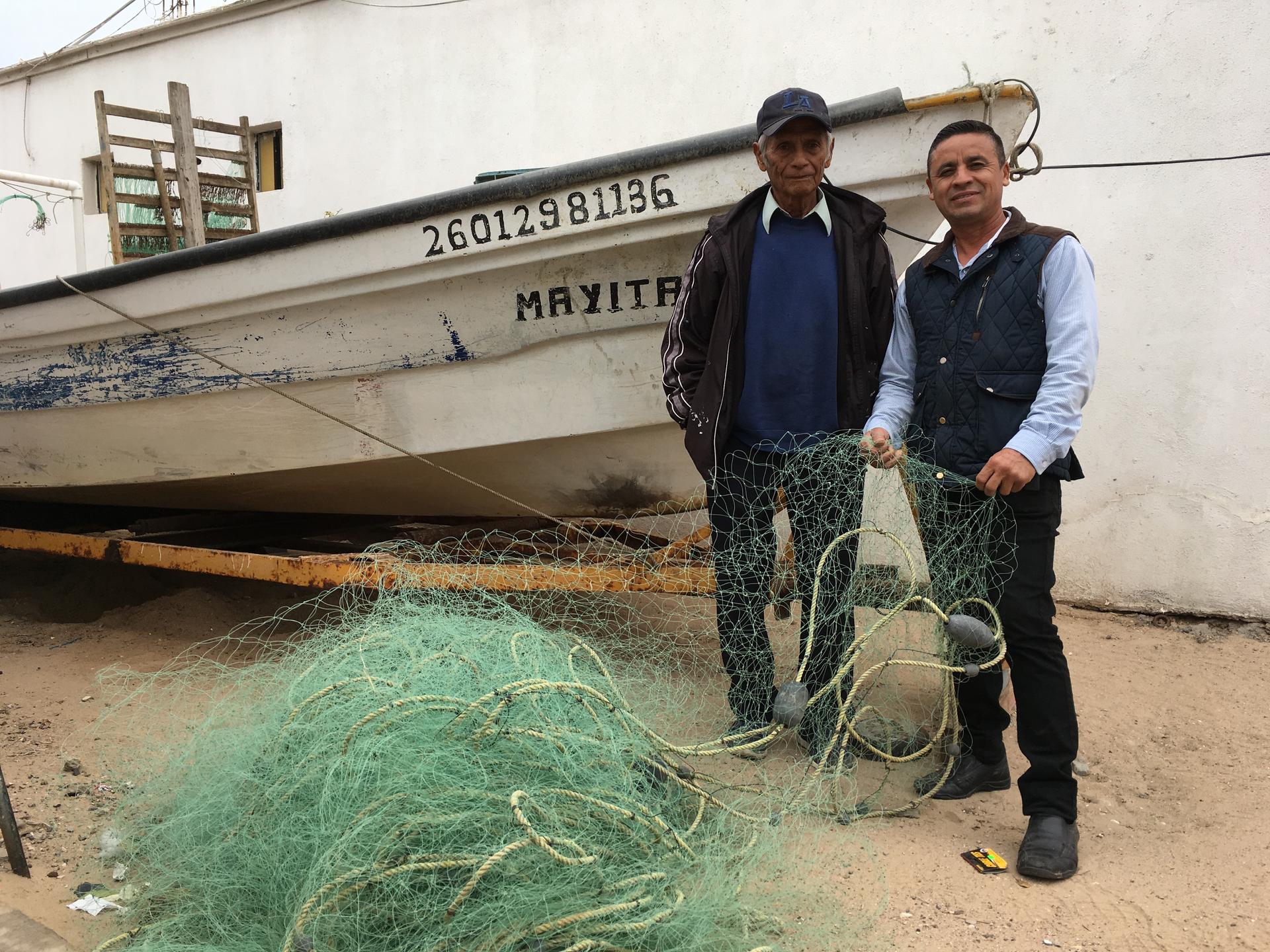 Tito Monrroy and his son Rigoberto are lifelong fishermen in Mexico’s Gulf of California but restrictions to protect endangered species have made it difficult for them to get permits. The younger Monrroy now works at a fruit market. Others in and around t