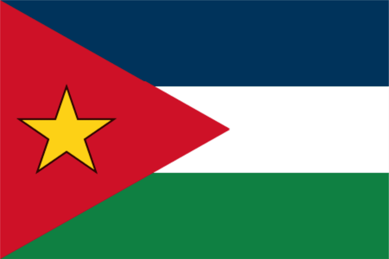 The flag of the imaginary republic of San Escobar.