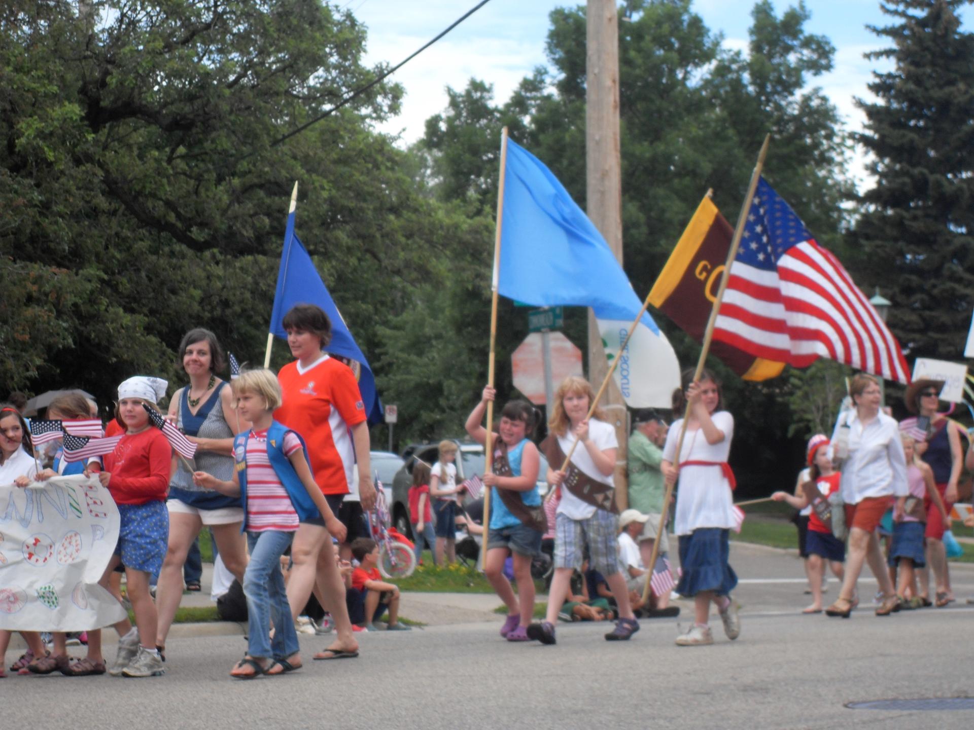 Fourth of July neighborhood parade