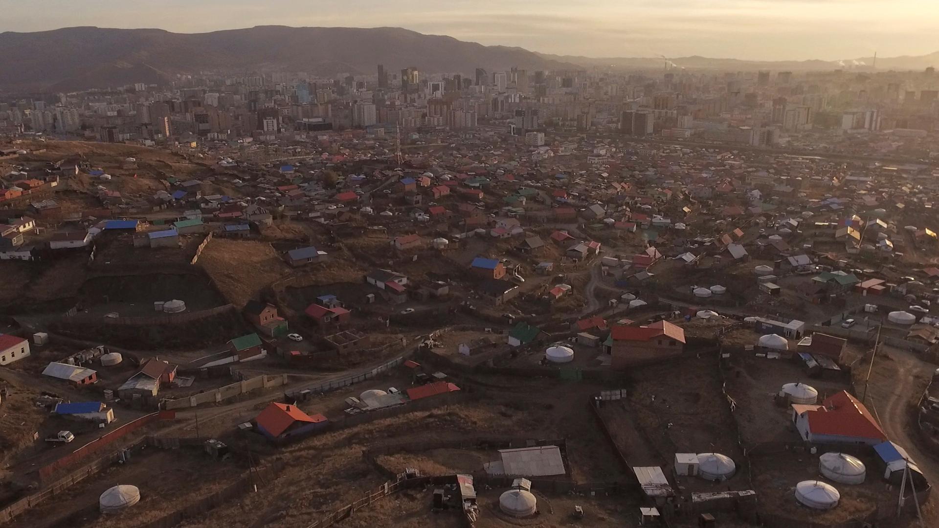 A growing patchwork of dirt roads, fences and circular tent homes called “gers,” or yurts, is spreading on the outskirts of Ulaanbaatar. Recently more than 200,000 households of former nomads have settled here.