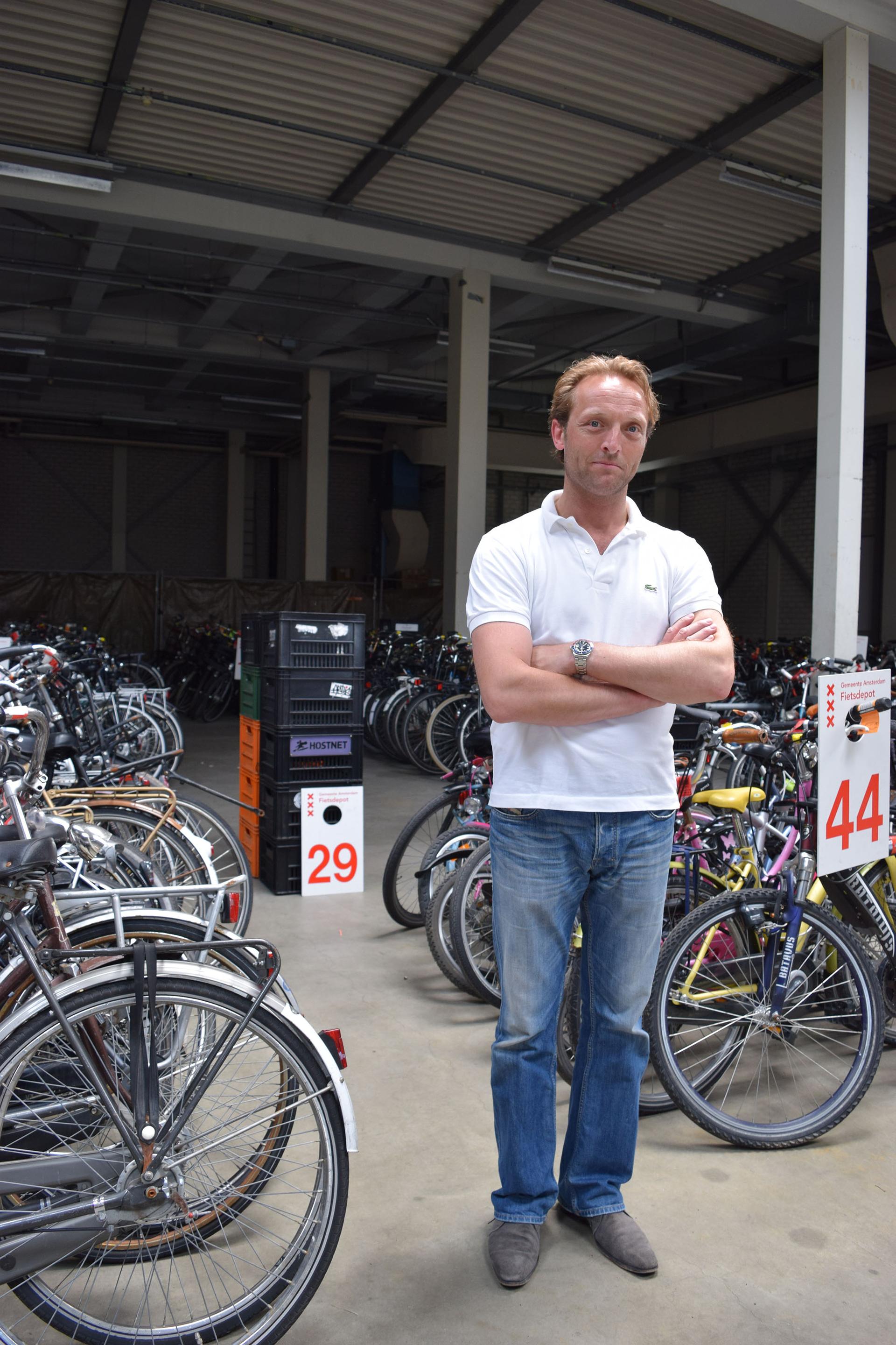 Pieter Berkhout, the man in charge at the Bike Depot