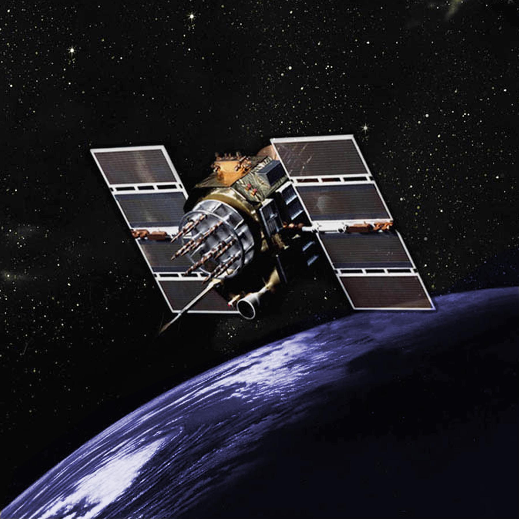 A GPS satellite. Credit: United States Government