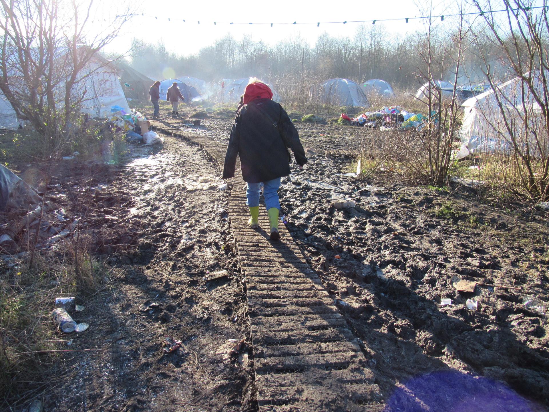 Mud in the camp