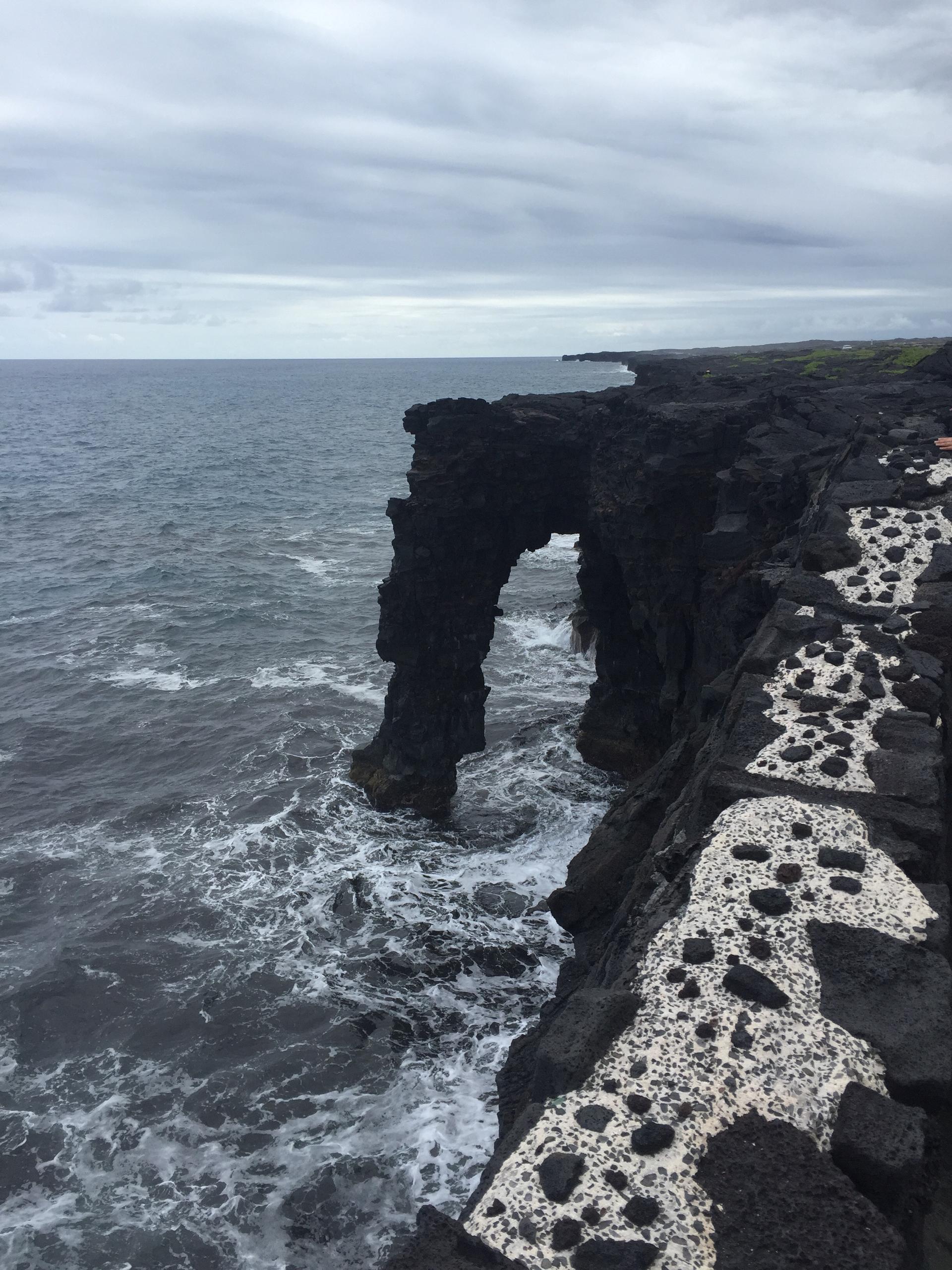 The Holei Sea Arch at Hawaii Volcanoes National Park is quite a sight.