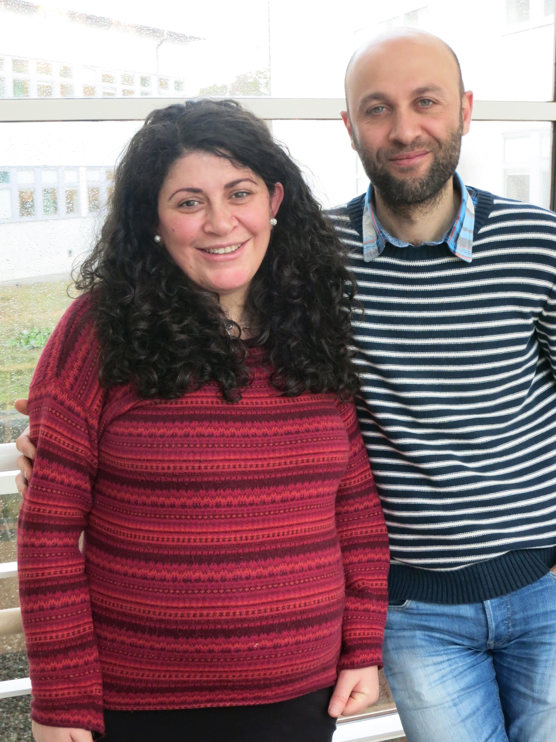 Syrians Charbel and Safa Idrees met in a Swedish language class and are now expecting their first child together.