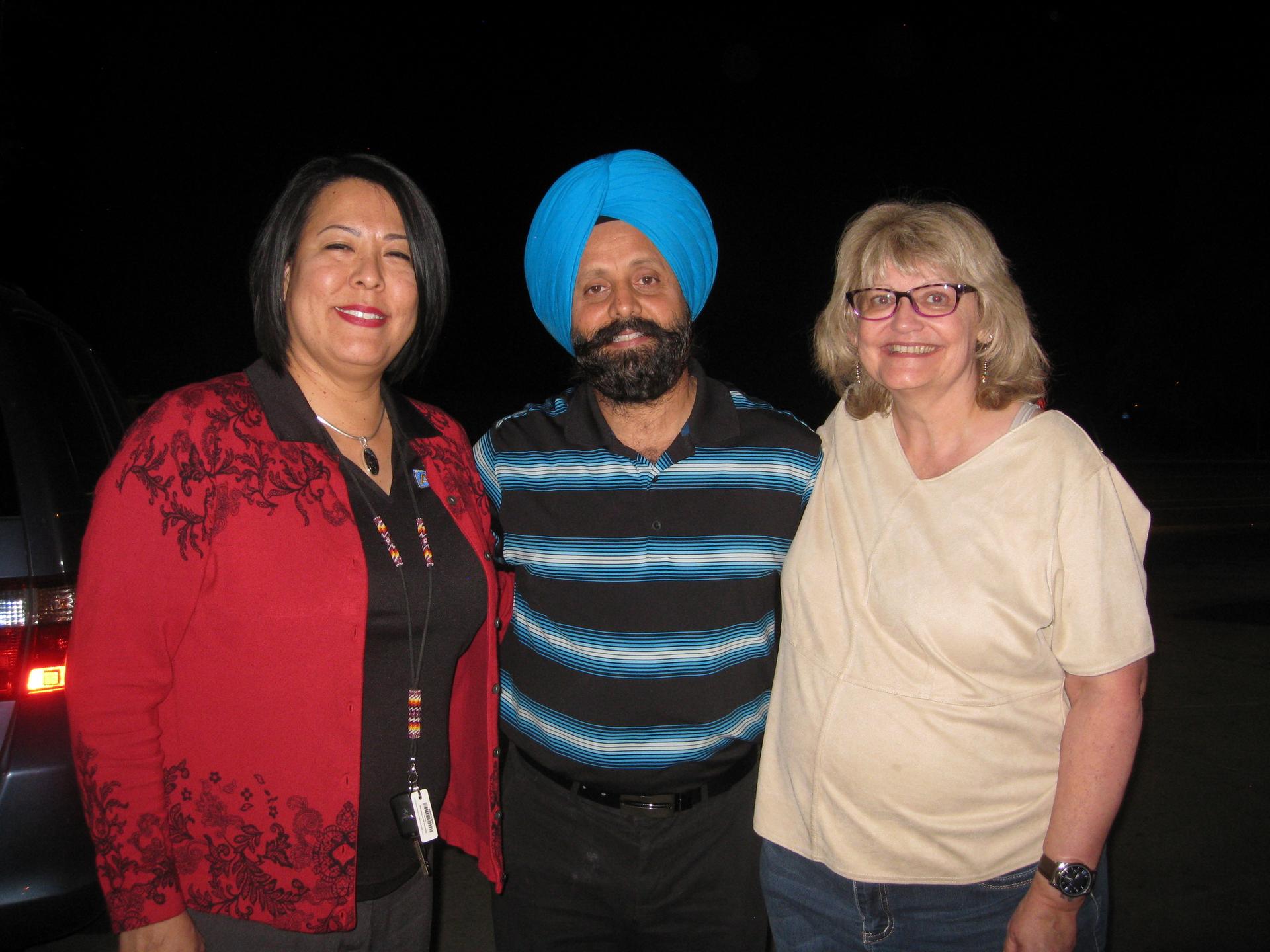 Rana Singh Sodhi (center) at a memorial service for his older brother, Balbir, 15 years after his murder in the days after 9/11.