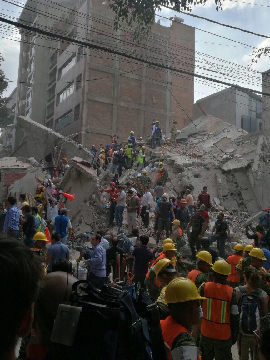 The home of Wesley Bocxe was destroyed in the Mexico City earthquake on Sept. 19.