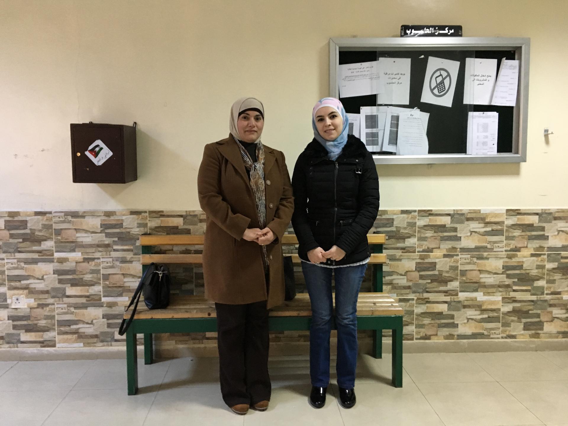 Graduate students Maram Ziead and Haya Ali at The University of Jordan talk about the challenges of finding a job in Jordan.