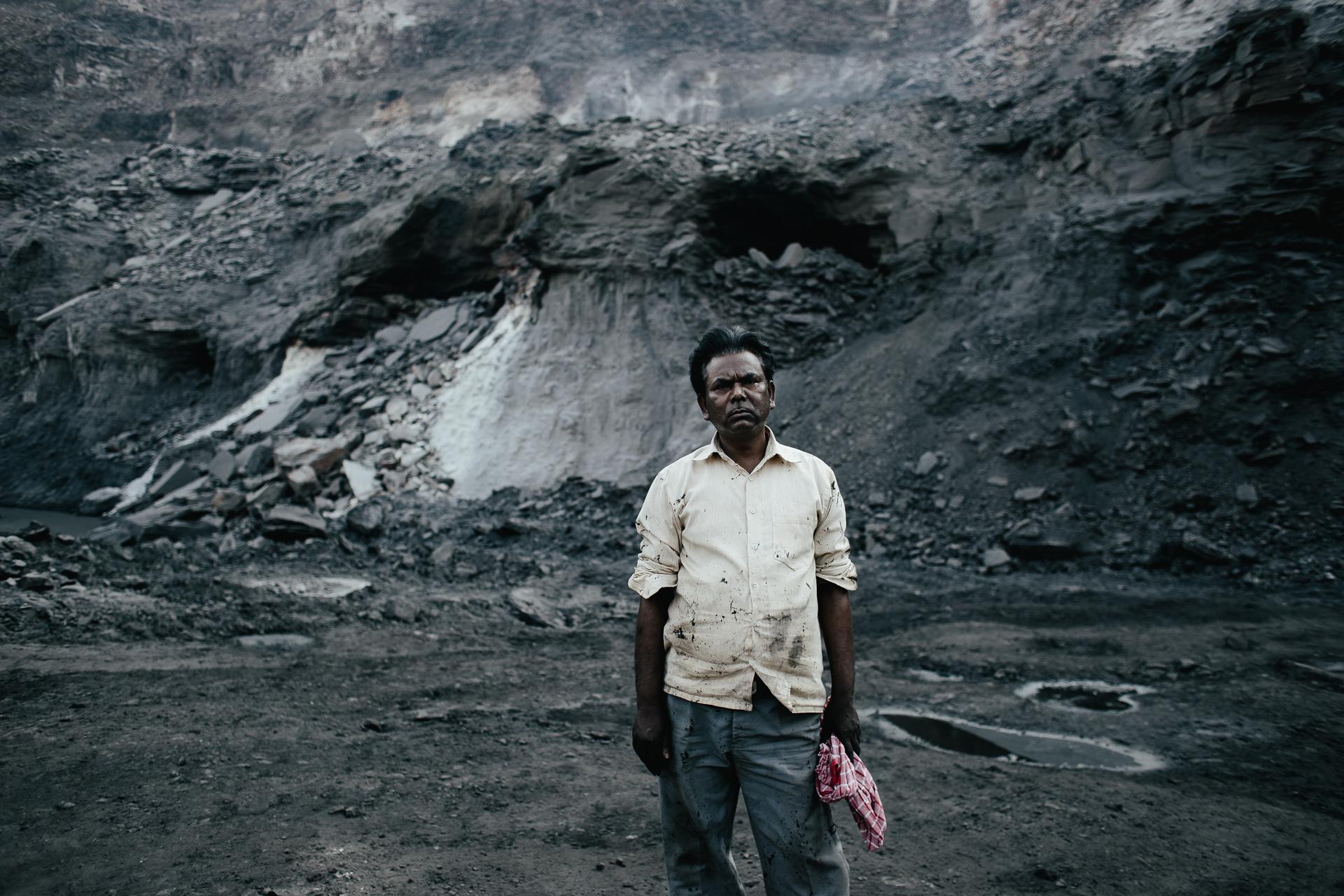 Coal miner in Jhaira, India