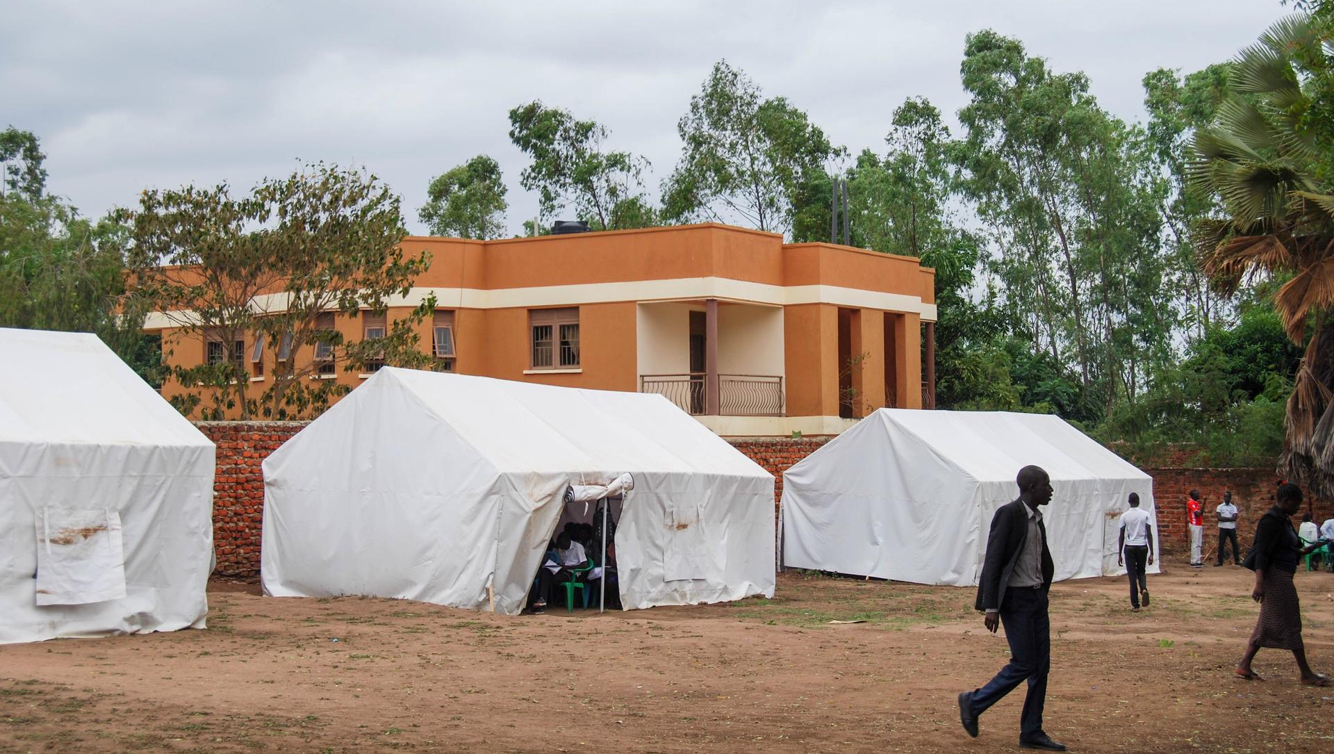 The new Uganda compound of the Kajo Keji Health Training Institute is roughly one-quarter the size of the previous location in South Sudan.