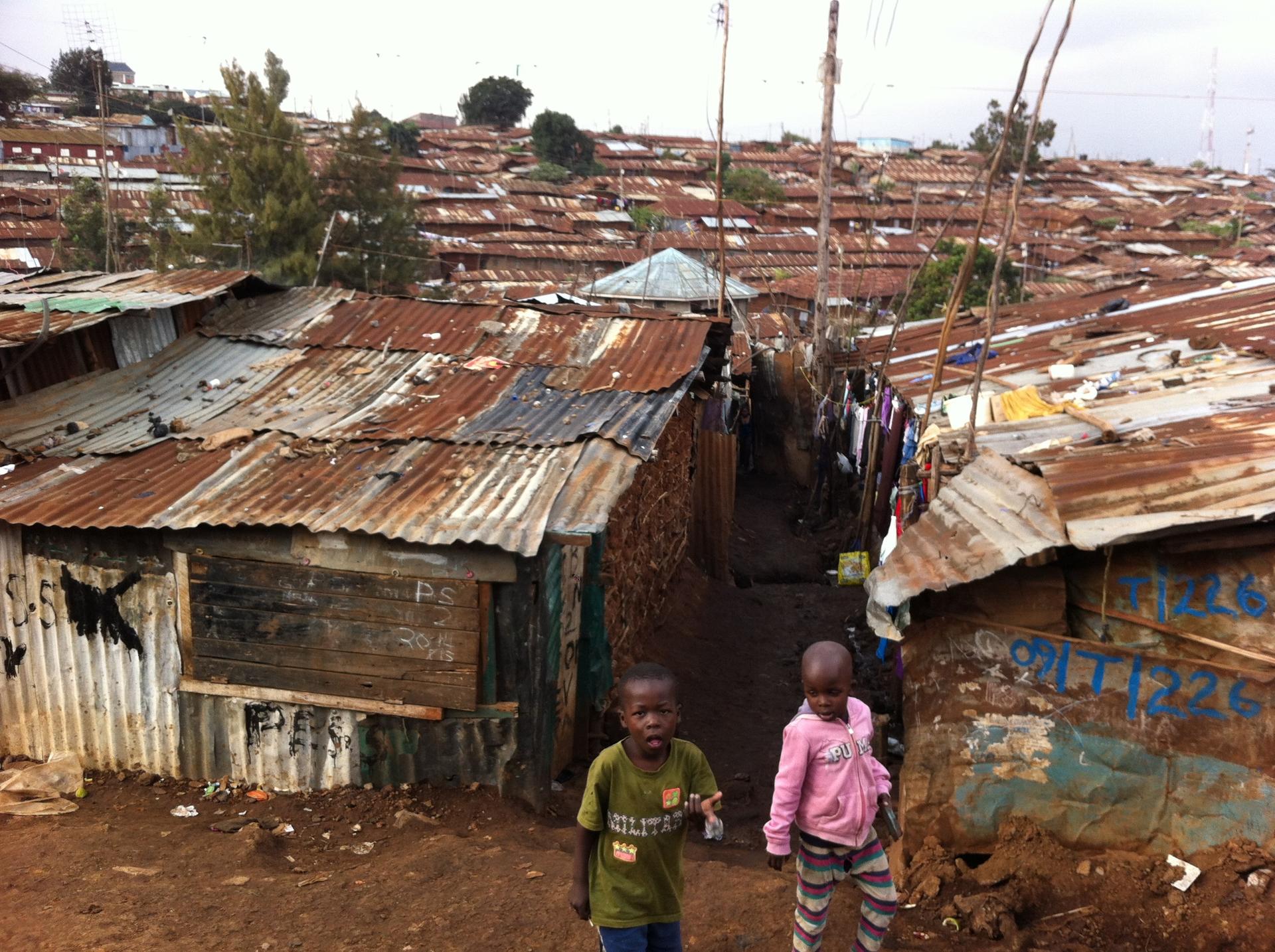 A view of Kibera, a slum of Nairobi.