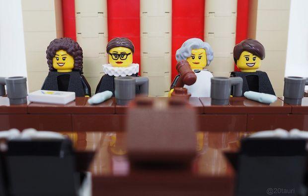 The Supreme Court Justice minifigures 