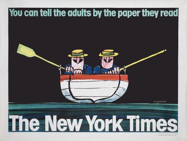 Tomi Ungerer's 1965 ad for the New York Times.
