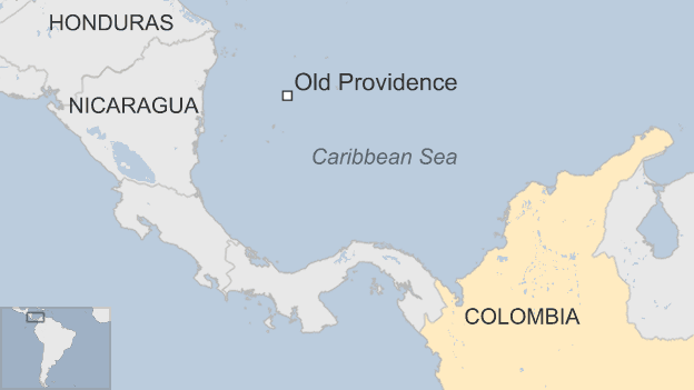 A map of Old Providence.