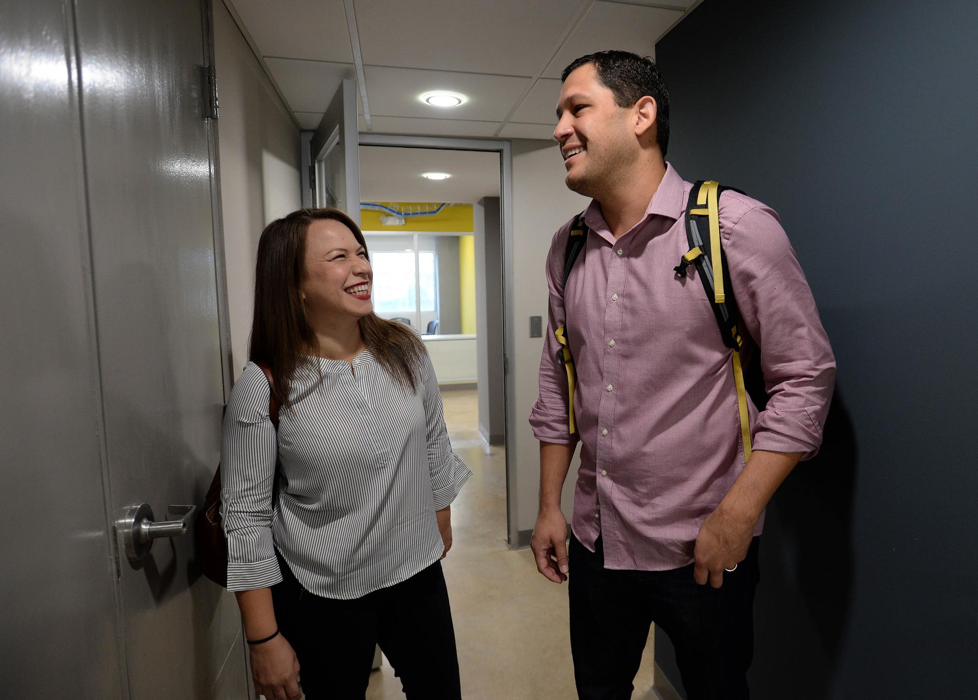 José Lebrón and Sheilla Torres, co-founders of Sunne Cleantech Lab in Puerto Rico.