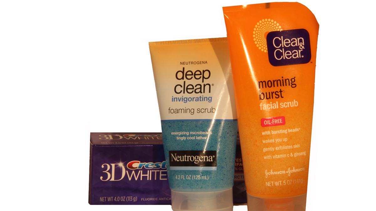 Products that include microbeads.