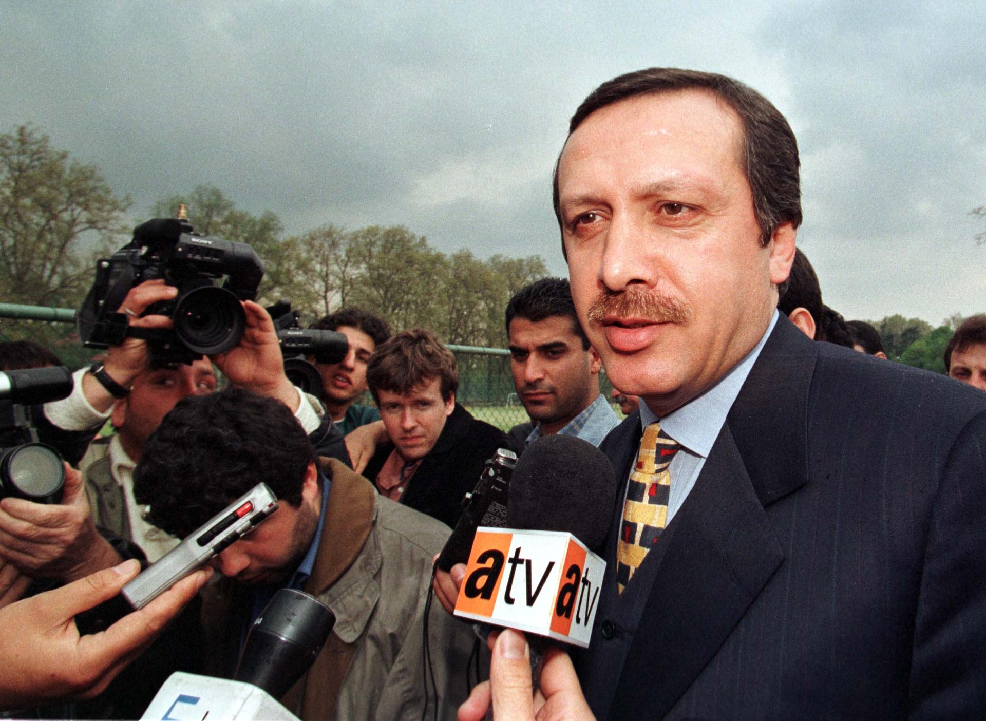 Recep Tayyip Erdogan, when he was mayor of Istanbul, on April 21, 1998.