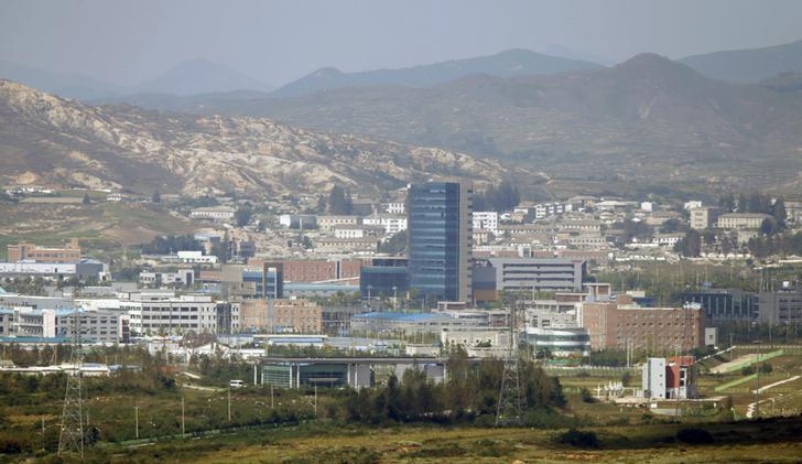 The Kaesong Industrial Complex is seen across the demilitarised zone (DMZ) separating North Korea from South Korea in this picture taken from Dora observatory in Paju, 55 km (34 miles) north of Seoul, September 25, 2013.