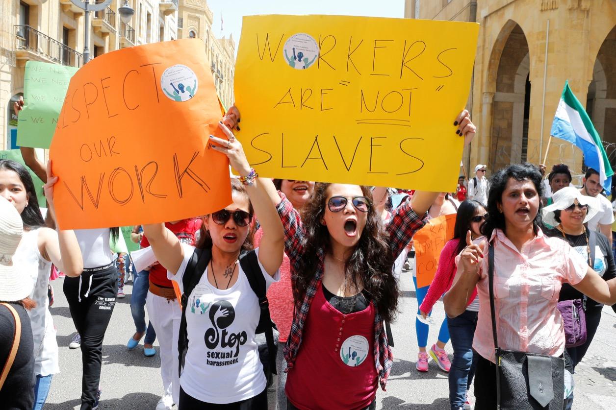 Migrant domestic workers marched on 