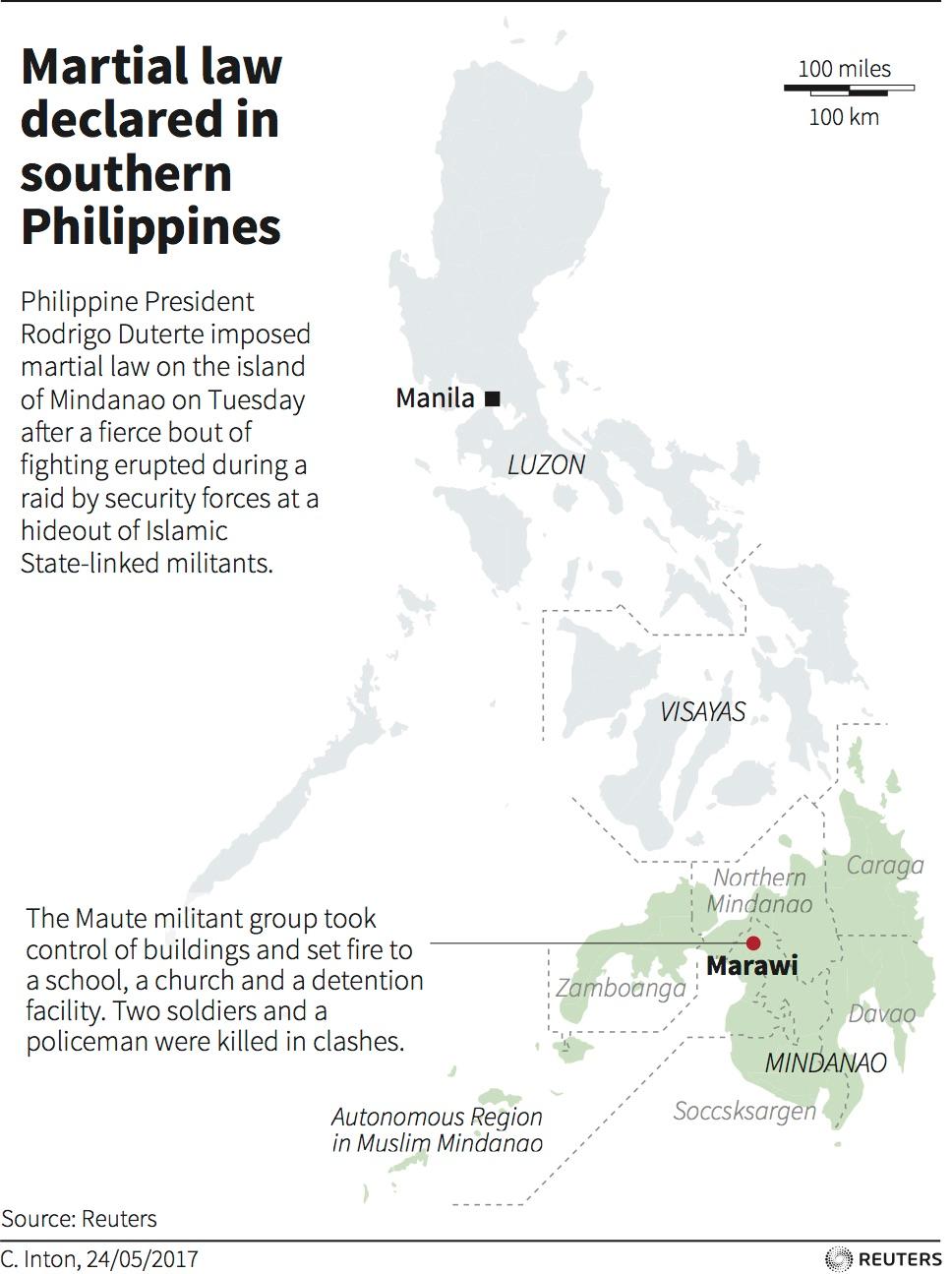 Marawi martial law map