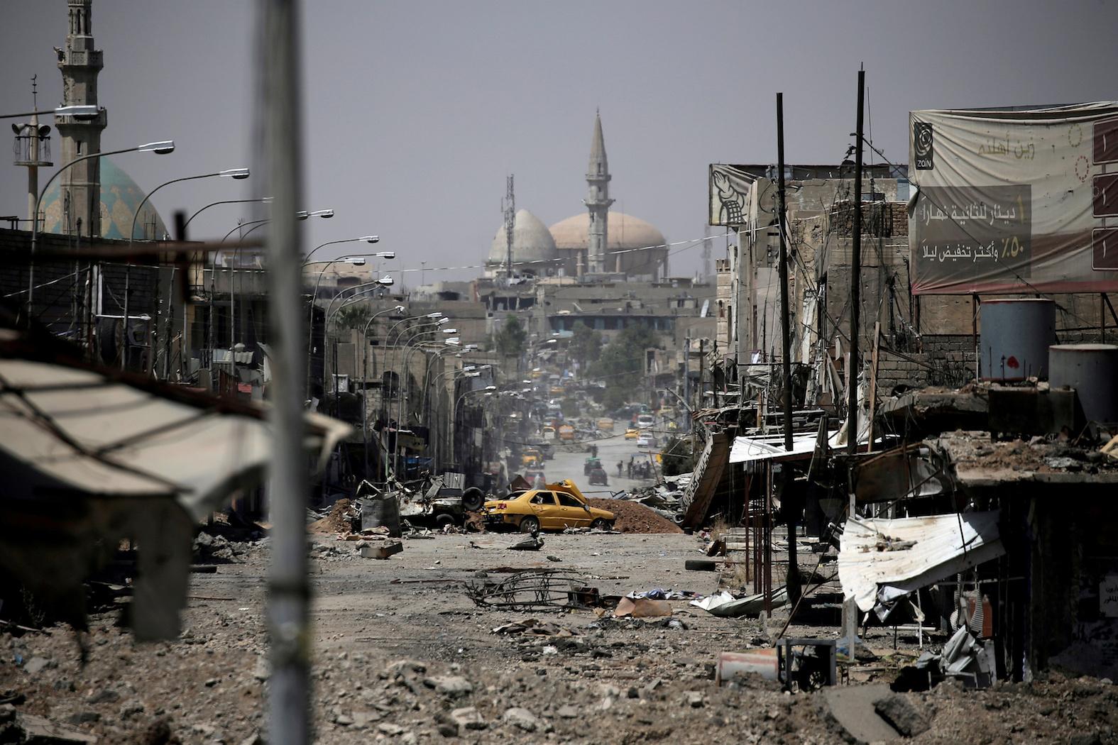 A view of part of western Mosul, Iraq, on May 29.