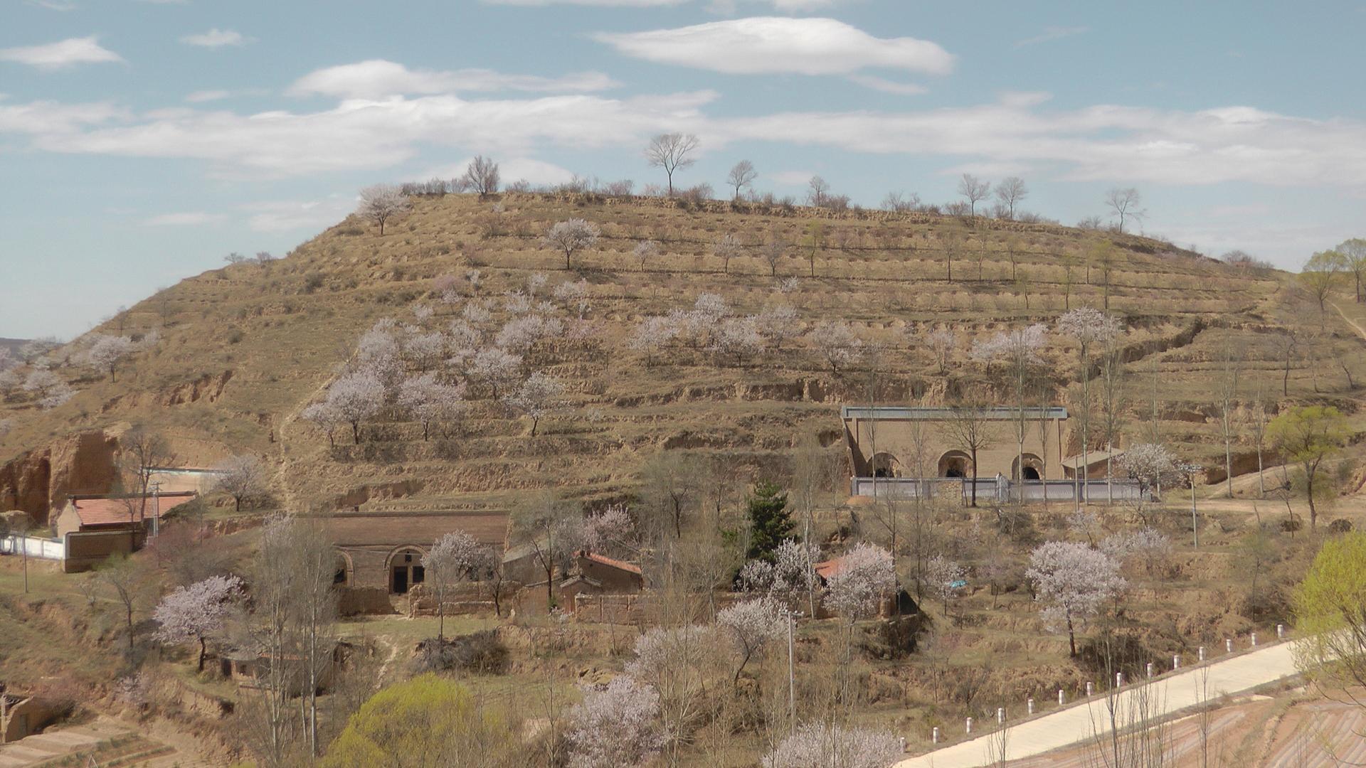 Terraced hillside near Pengyang