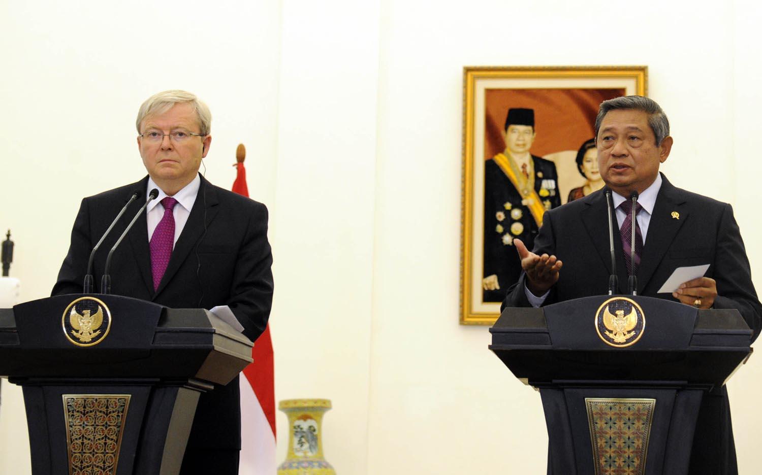 Susilo Bambang Yudhoyono and Kevin Rudd