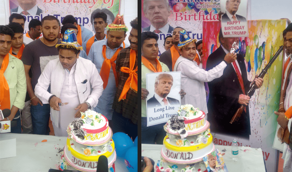 Gupta and Trump cake