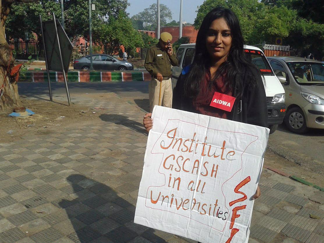23-year-old Shalini L.S. is a Master’s student at Jawaharlal Nehru University. She wants to see educational institutions set up Gender Sensitization Committee Against Sexual Harassment (GSCASH).