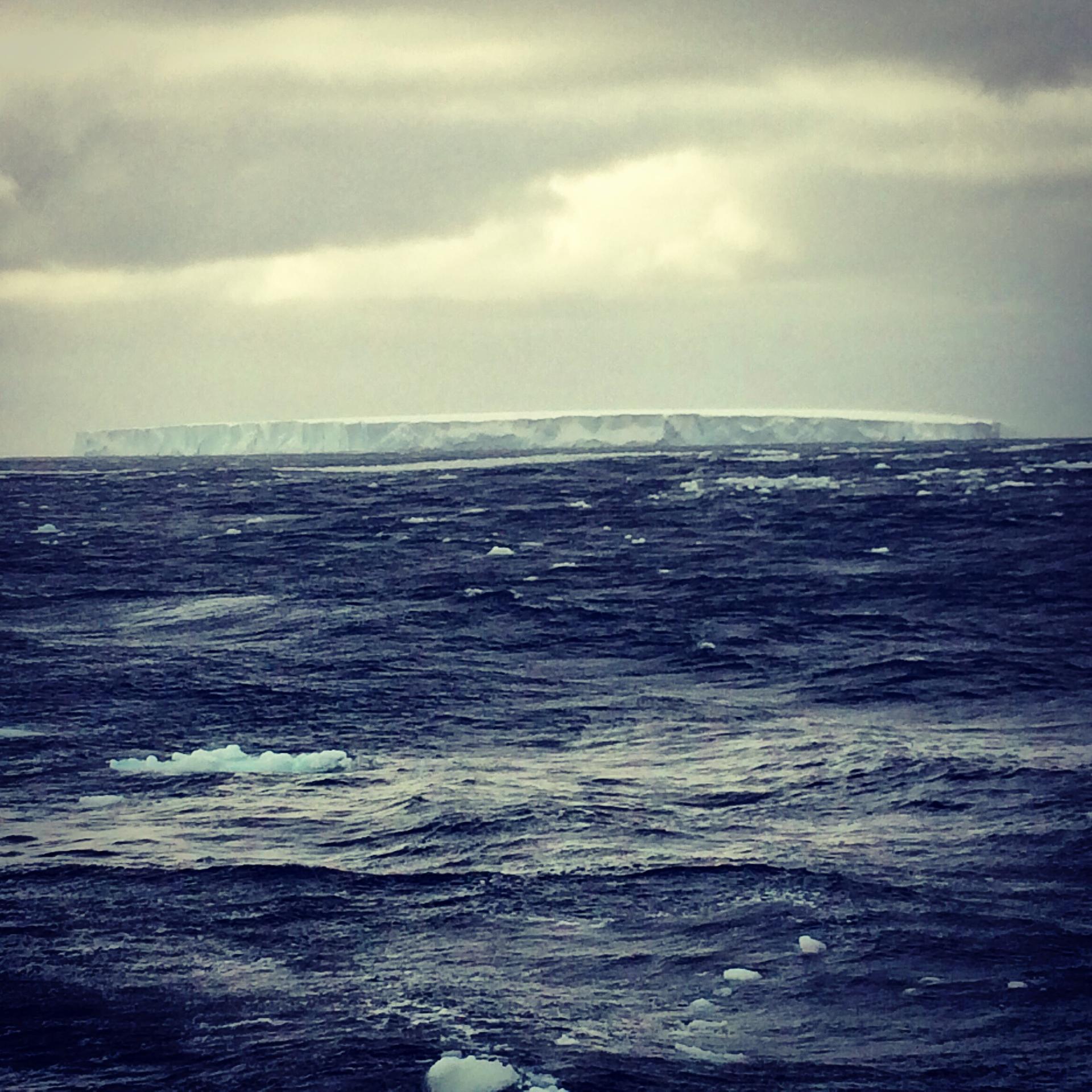 Tabular iceberg south of Elephant Island, Antarctica