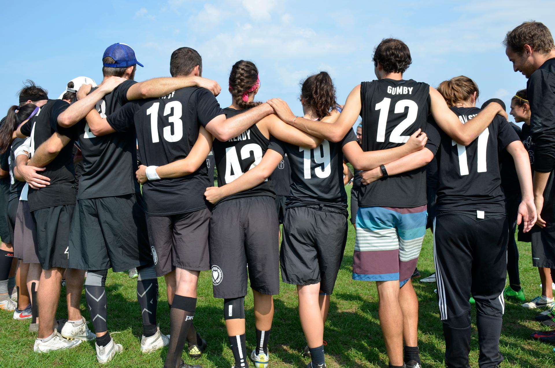 Members of Boston Slow White, the second-ranked mixed Ultimate team in the US.