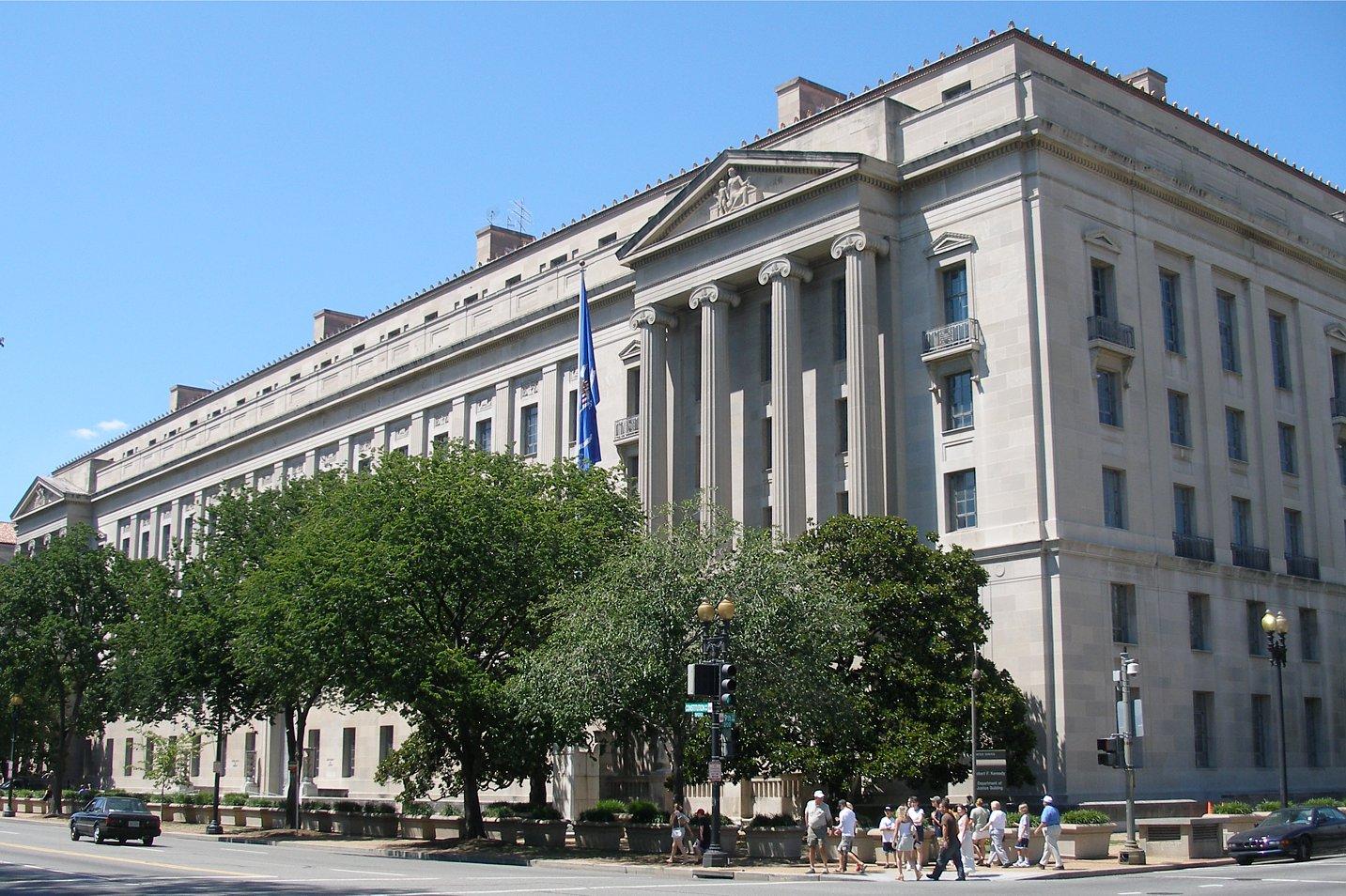 The US Justice Department headquarters