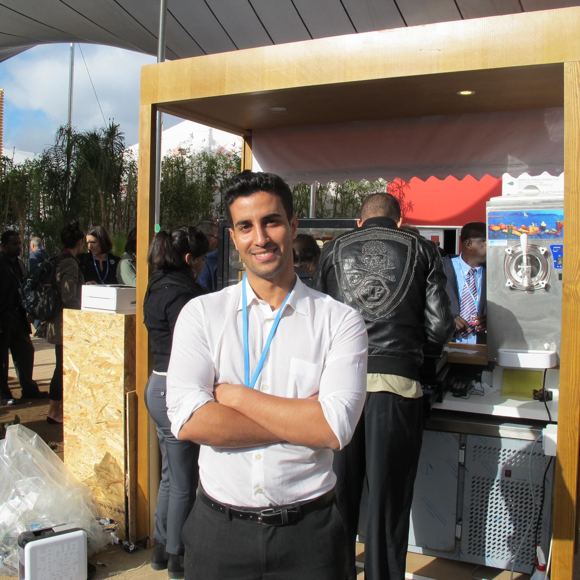 Moroccan college student Yussuf Raouh, working at the UN's COP 22 climate conference in Marrakech, says if he lived in the US, the choice for president would be easy. 