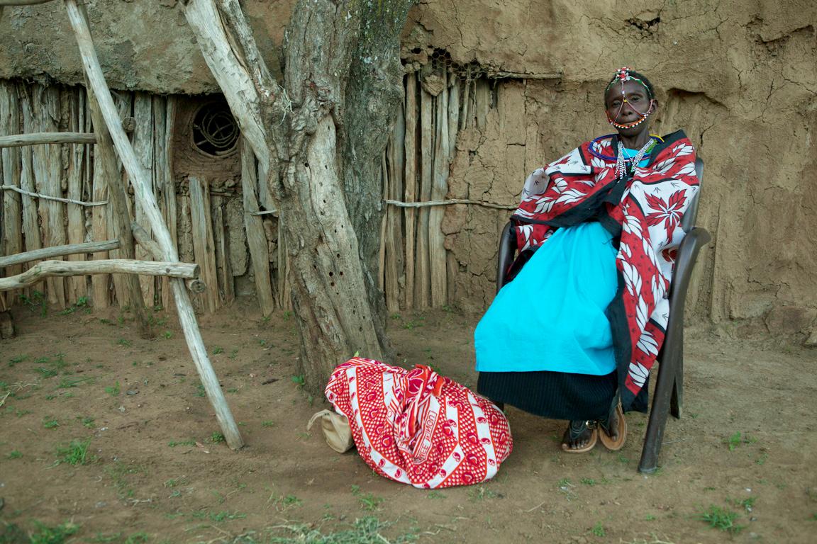 Maasai woman ath the Twala Cultural Manyatta in Laikipia, Kenya