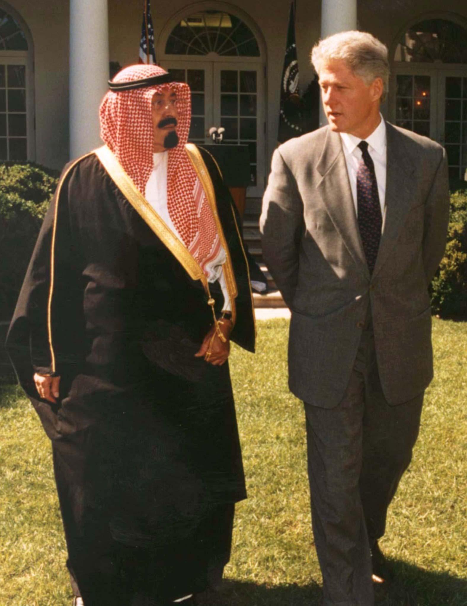 Bill Clinton and King Abdullah